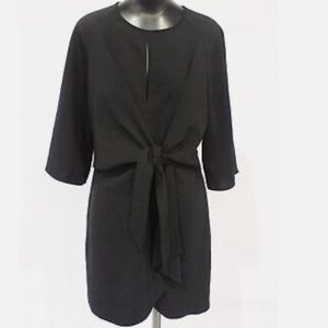 Likely Black Lucia Crepe Tie Front Dress 6